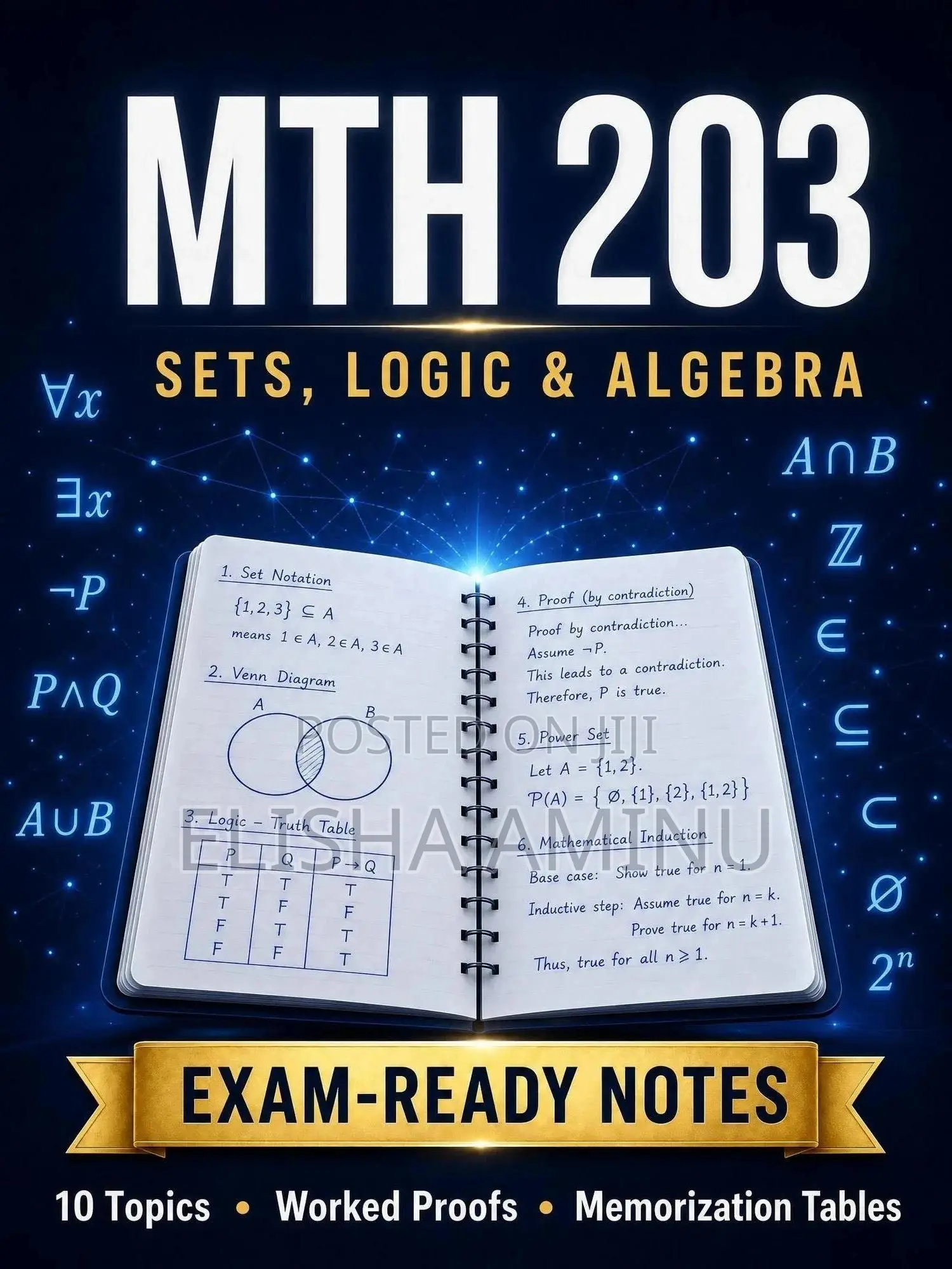 Sets, Logic Algebra Exam-Ready Notes — Full Course PDF