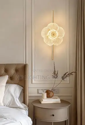 Nordic Restaurant Flower Glass Led Wall Lamp