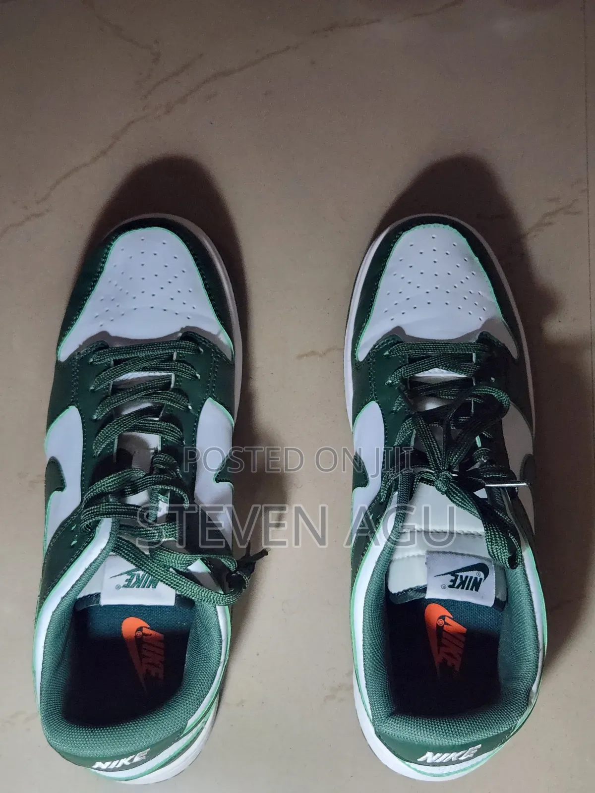 Original Nike Dunk Low Retro Varsity Green, US Pre-Owned Sneakers
