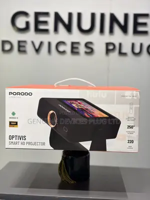 Porodo Smart HD Projector 250" With WiFi and Bluetooth, Smart Tablet