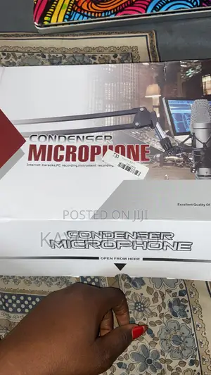 New Condenser Microphone With Stand for Recording Streaming