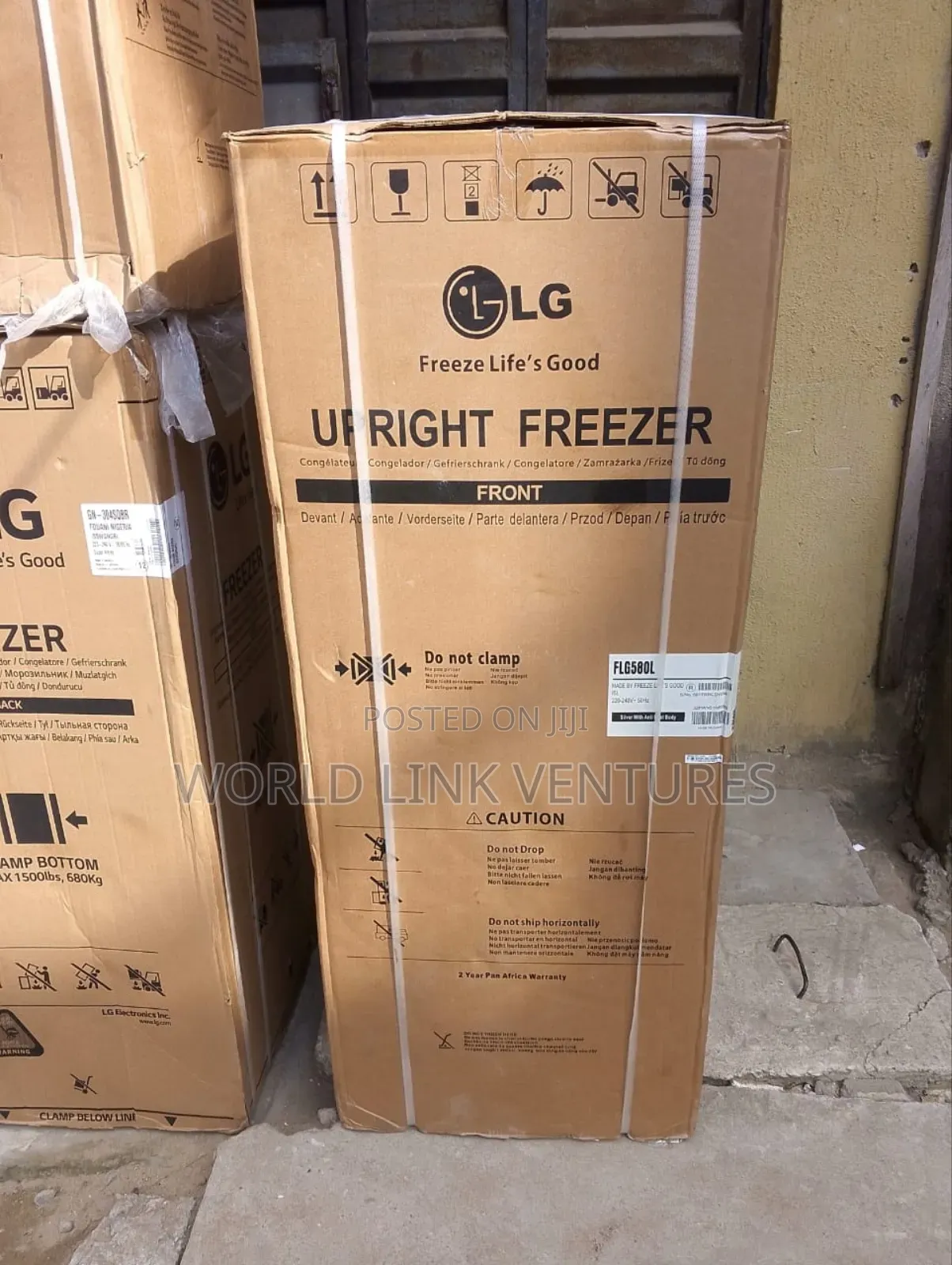 LG Standing Upright Freezer 8 Steps,Model 580