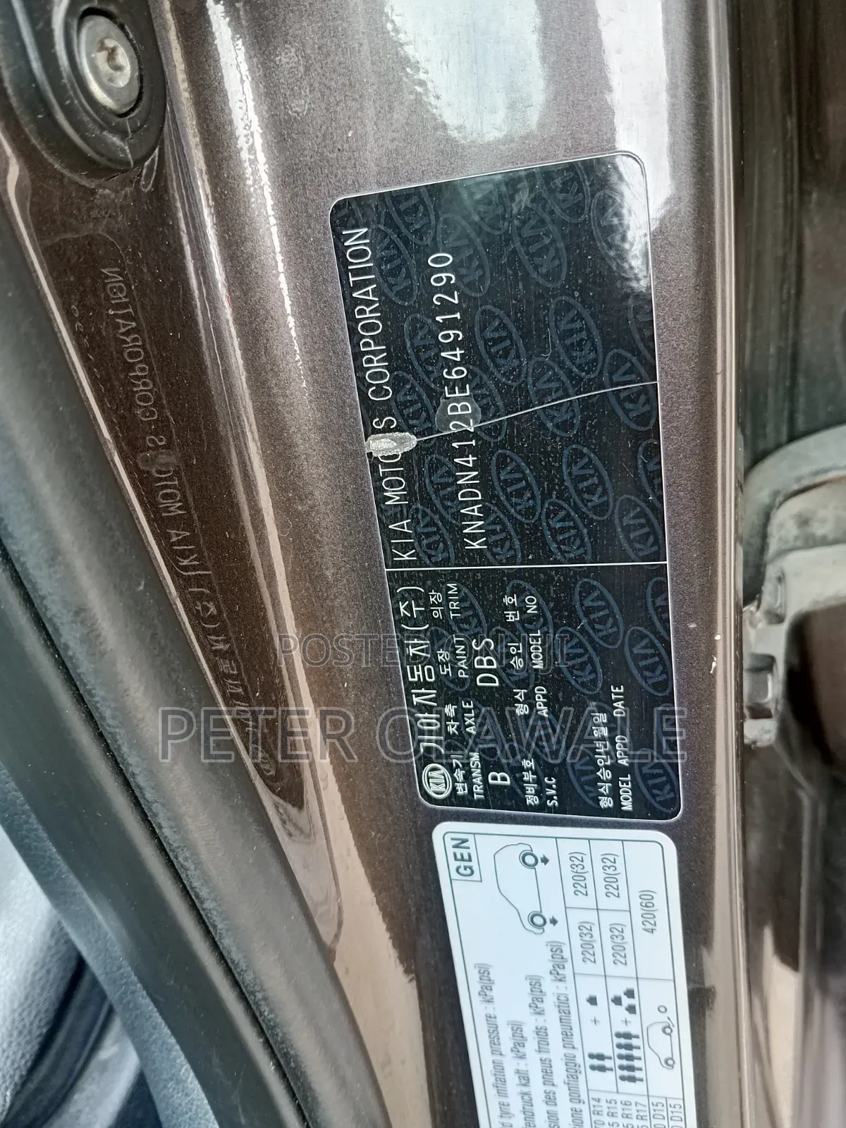 Kia Rio 2014 Brown