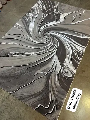 8by11ft Grey and Black Color Rug Carpet