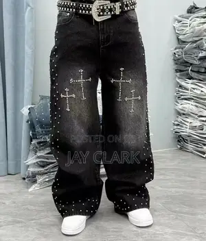 Galaxy Print Denim Jeans