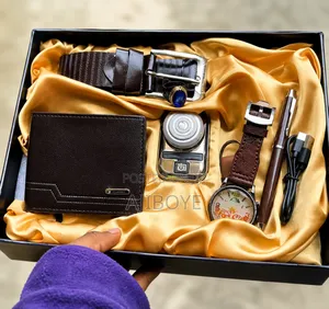 Luxury Men’s Gift Set | Wallet, Belt , Wristwatch, Electric Shaver