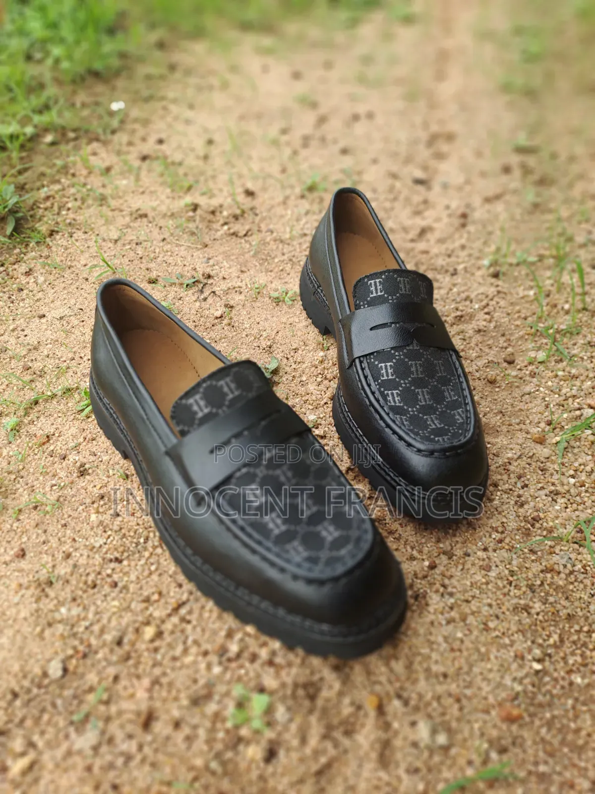 Black Design Loafers