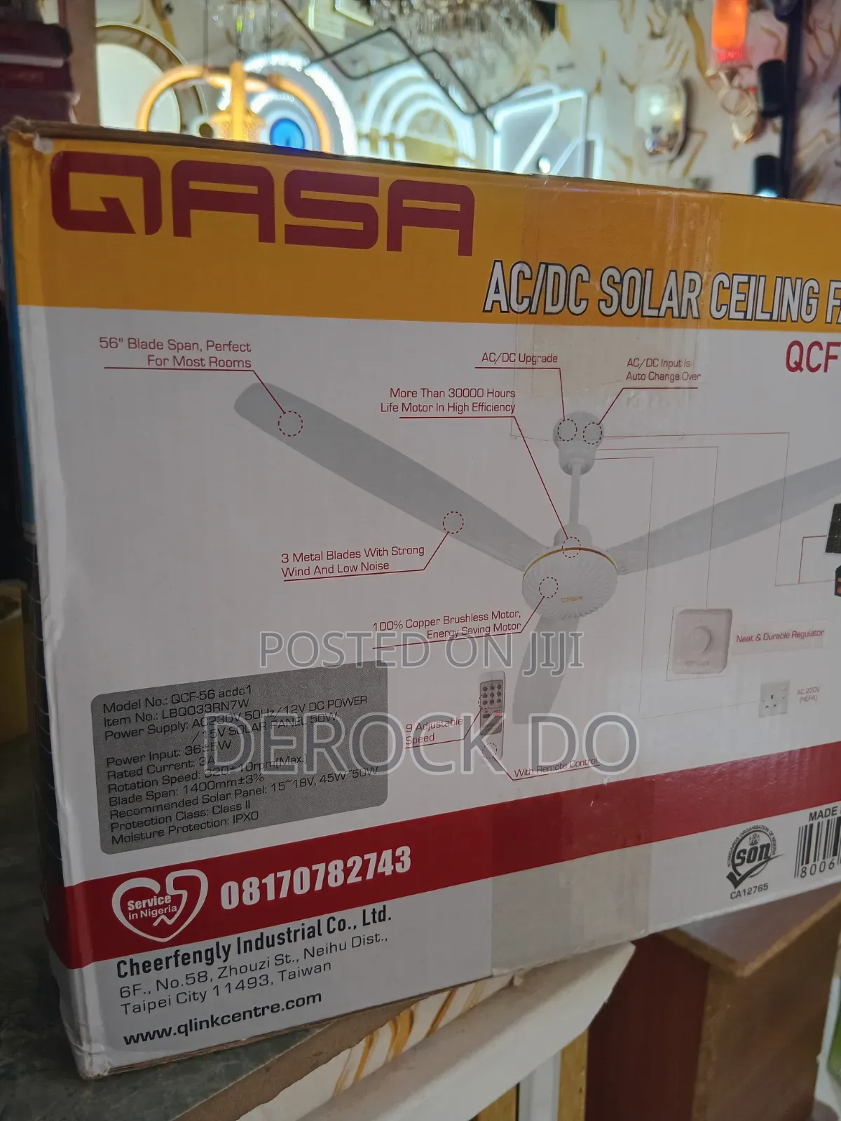 Qasa AC /Dc Ceiling Fan
