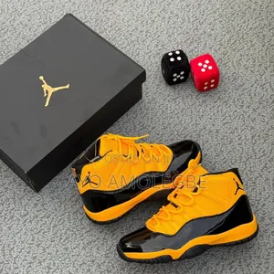 Jordan 11 Retro Yellow and Black Snks*- (Luxury) Size 41–45*
60,000
