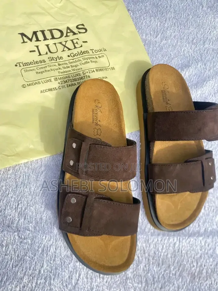 Brown Birkenstock Slide