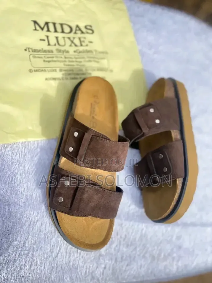 Brown Birkenstock Slide