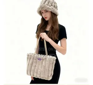 Ladies Plush Bag and Hat