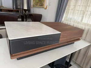 Unique Marble/ Wooden Top Center Table