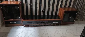 Neatly Used Modern TV Stand and Storage Cabinet for Sale