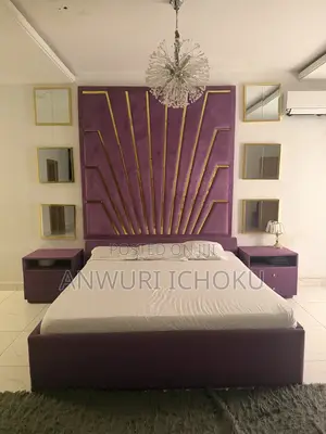 Luxurious Bed Frame ,Drawers,mirror and Sofa