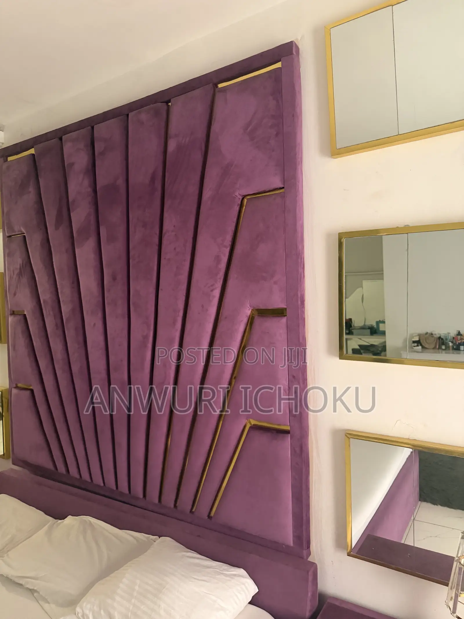 Luxurious Bed Frame ,Drawers,mirror and Sofa