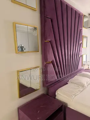 Luxurious Bed Frame ,Drawers,mirror and Sofa