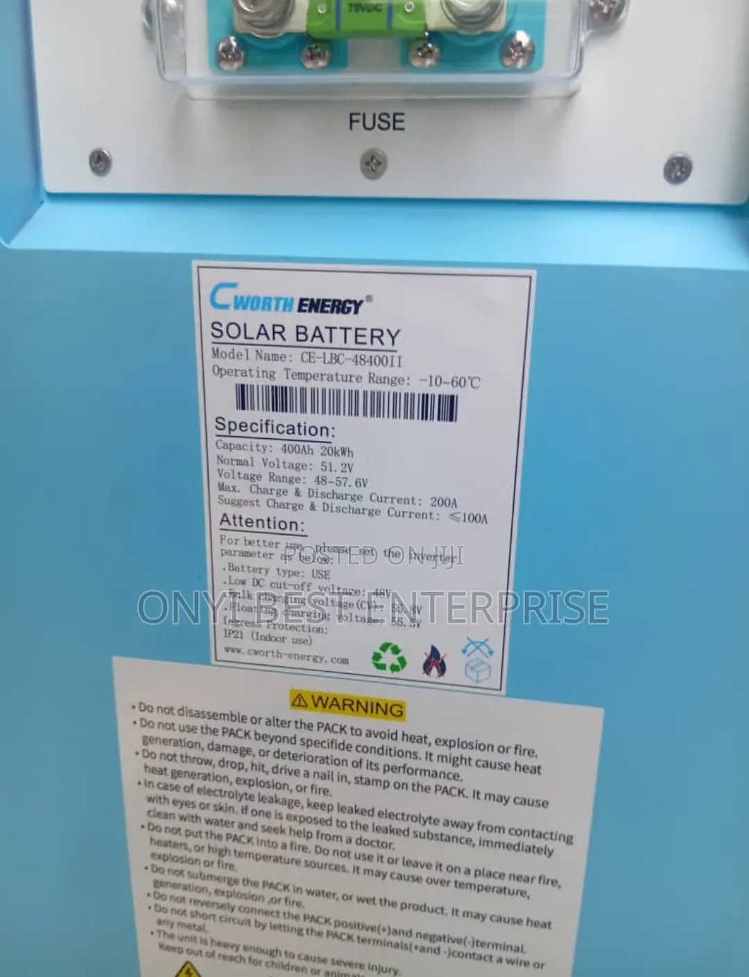 C Worth Lithium Ion Battery 25kwh New Model