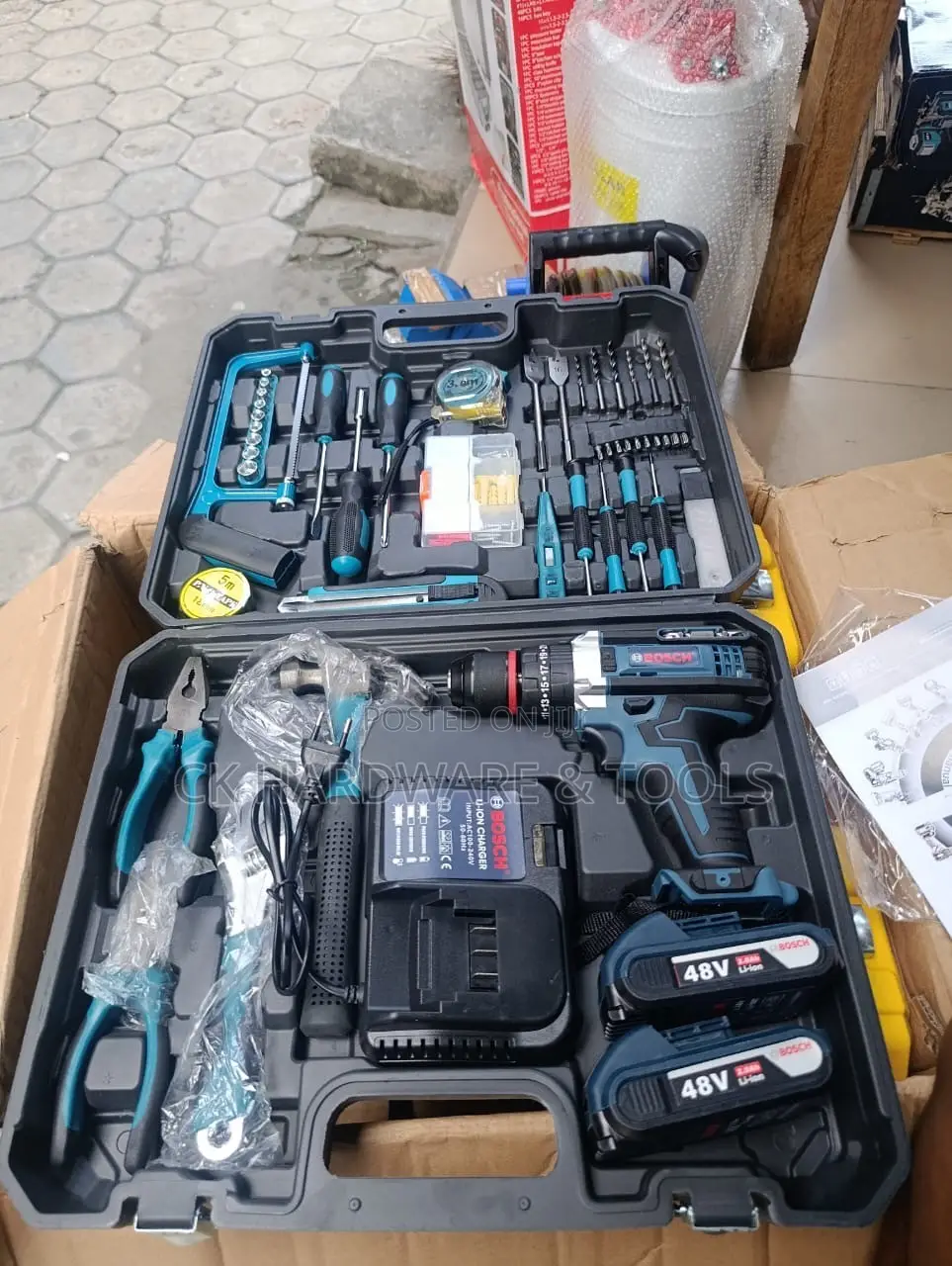 Cordless Drill and Hand Tool Kit