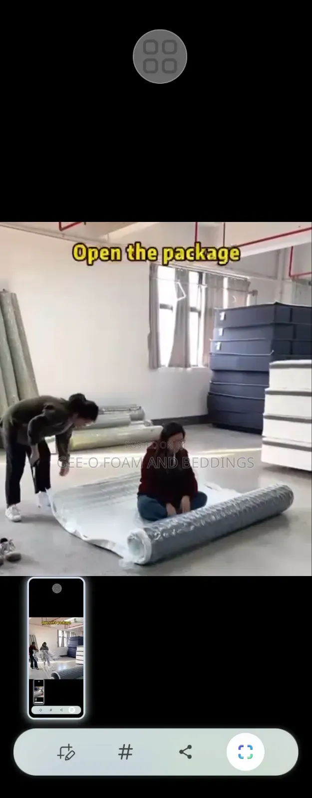 6x6 10 Compressed/Hybrid Mattress