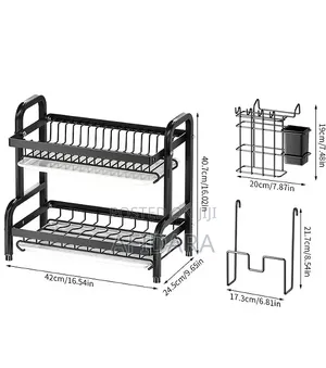 65cm Over the-Sink Plate Rack Smart Kitchen Storage for Single Sinks