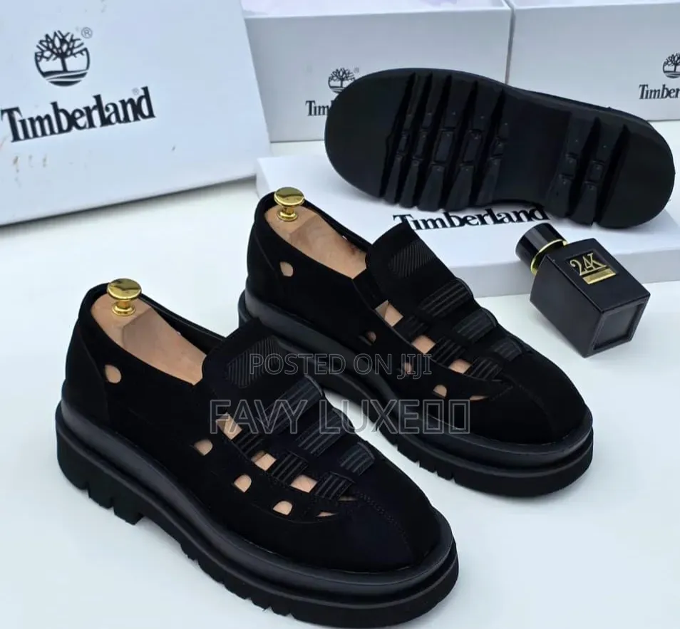 Timberland Black Sandals With Adjustable Strap