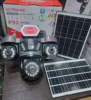Automatic Rotating 4 Lens Solar Smart Camera