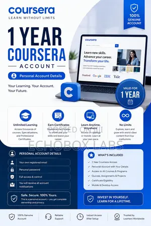 Coursera 1 Year Account
