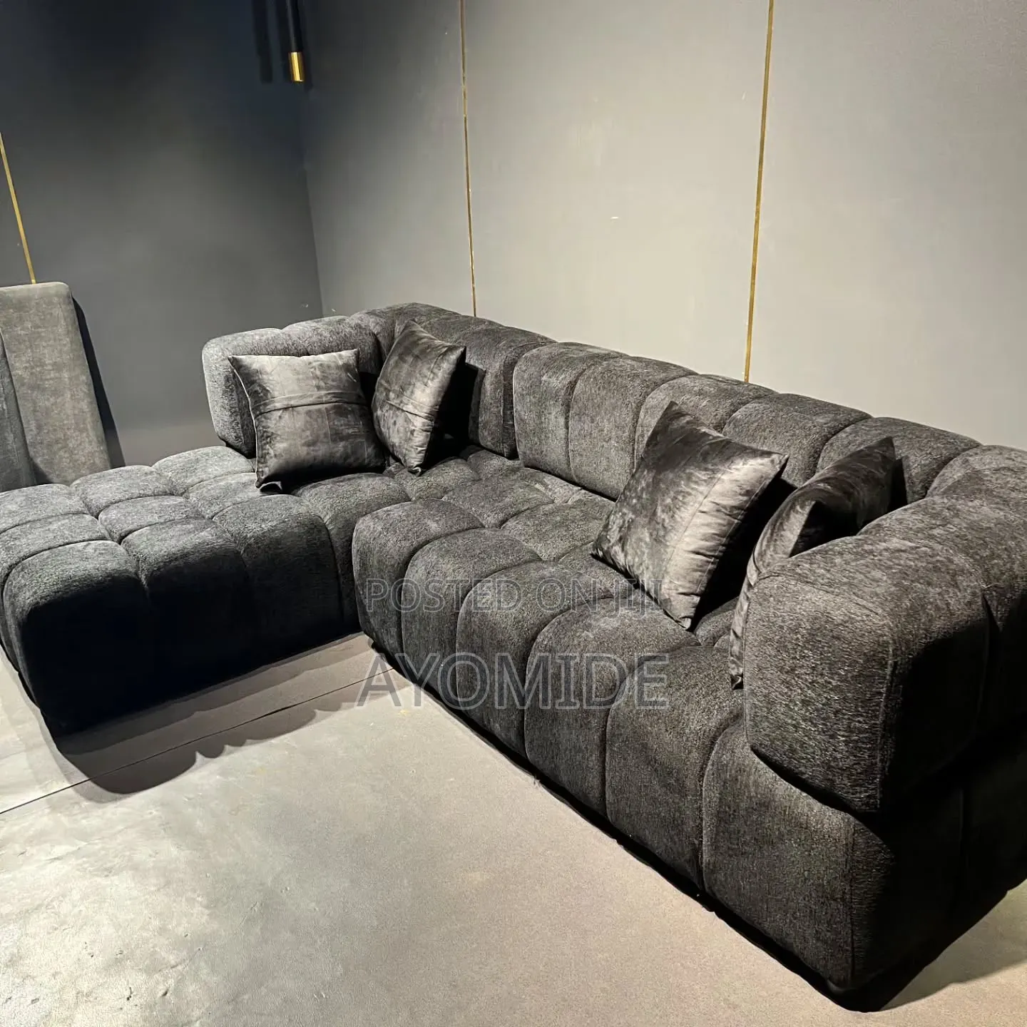 L-Shape Block Sofa Chair