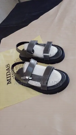 Gray Double Strap Slingback Sandal