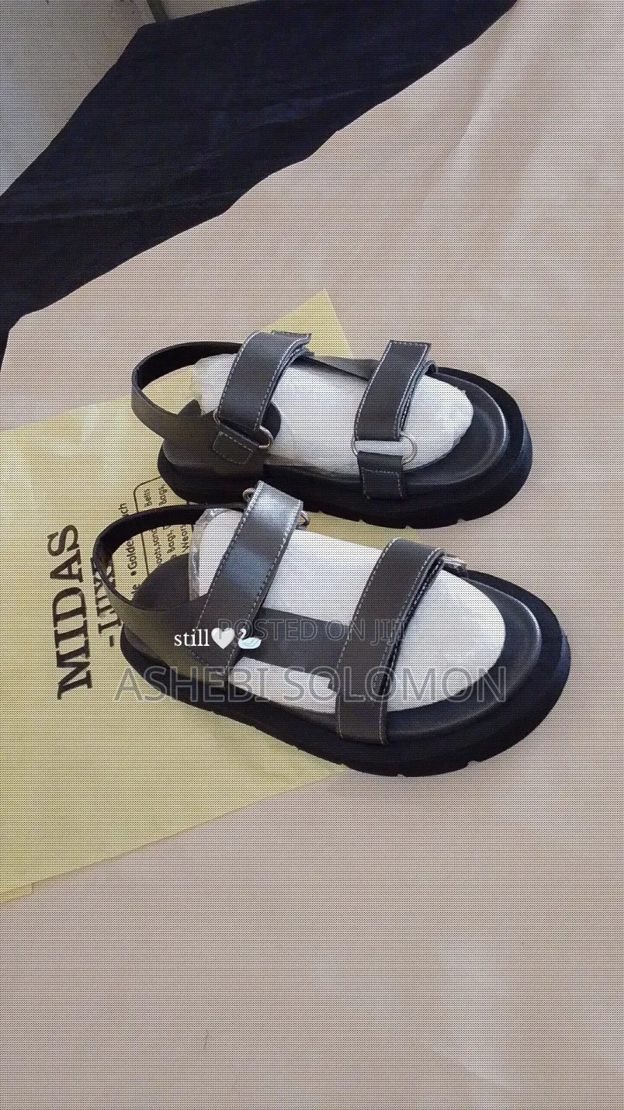 Gray Double Strap Slingback Sandal