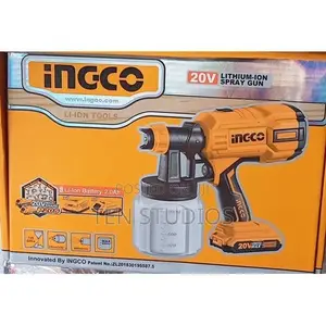 Ingco Cordless Spray Gun, With Battery and Charger