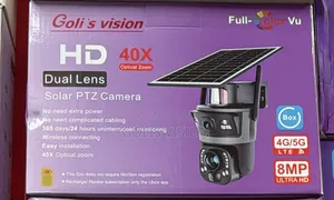 Goli's Vision HD 40X Optical Zoom Dual Lens Solar PTZ Camera,