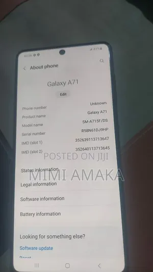 Samsung Galaxy A71 128 GB Black