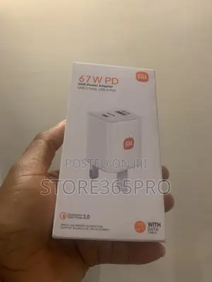 67w Redmi Super Fast Charger Type C Cable Type C and USB 3pin Design