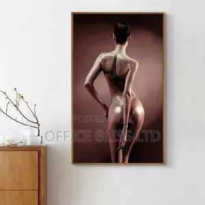 Woman Nude Wall Frame With Stone Led Lights ( 120cm X 80cm)
