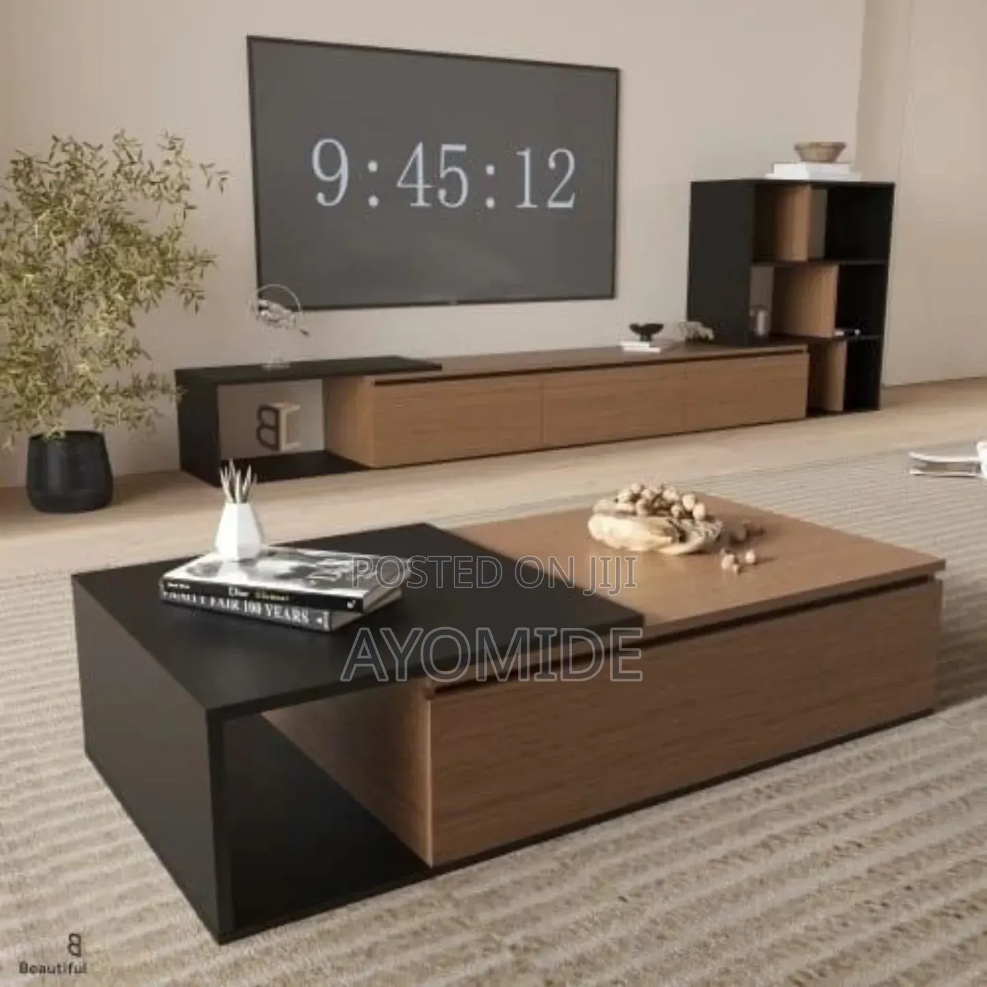 Modern Solid Wood Center Table