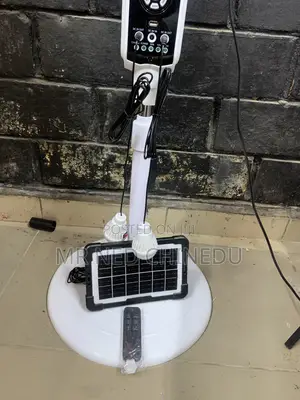 Solar Rechargeable Standing Fan.