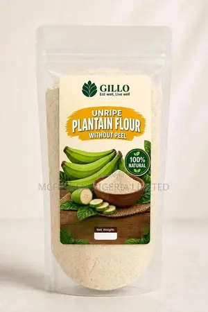 Unripe Plantain Flour Without Peel 1kg, 500g, 250g