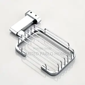 Chrome Soap Dish Holder Rack for Bathroom Toilet