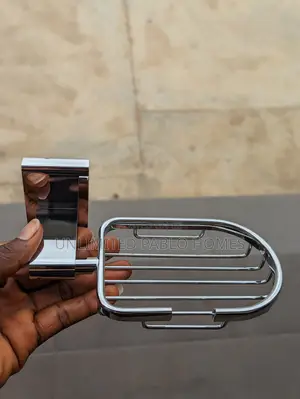Chrome Soap Dish Holder Rack for Bathroom Toilet