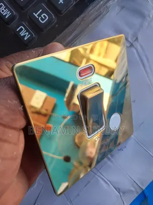 Metal Gold Switches and Socket