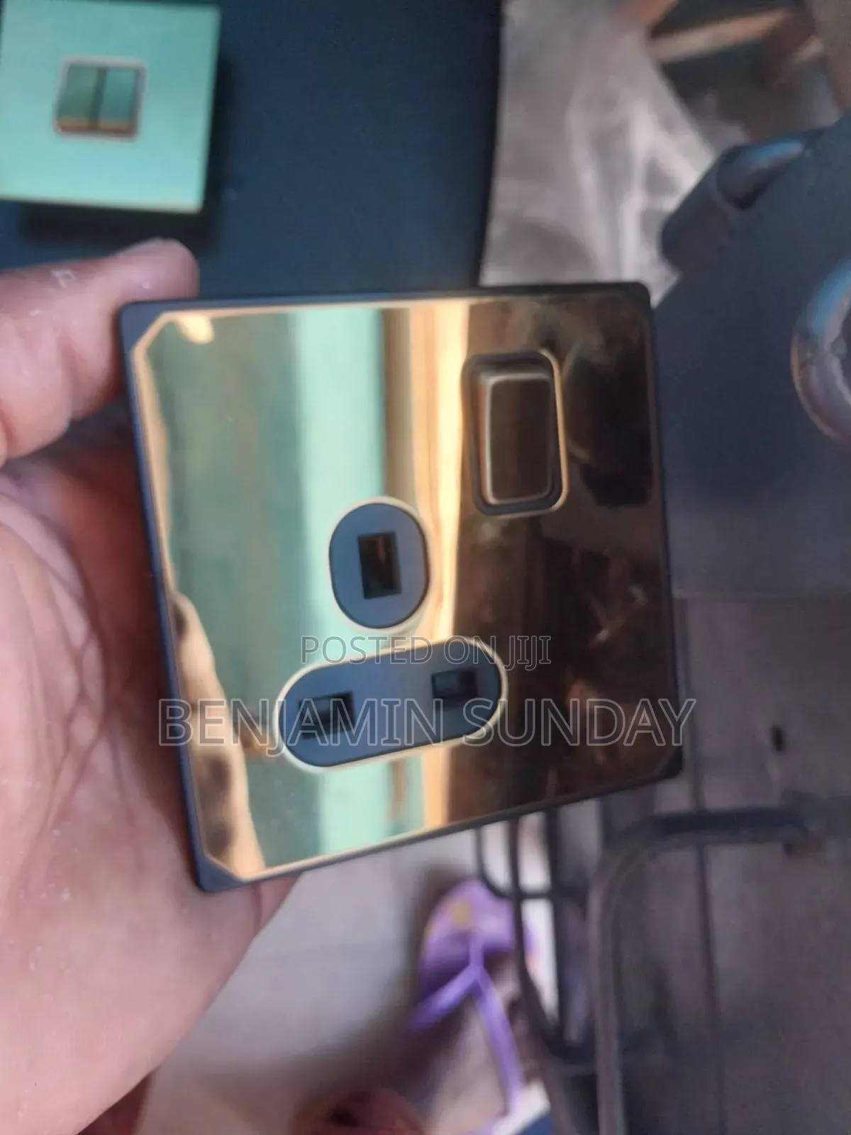 Metal Gold Switches and Socket