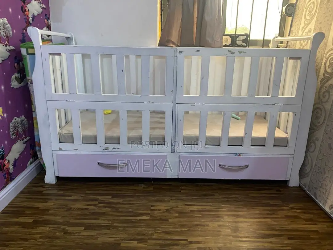 2 in 1 Twin Baby Cot