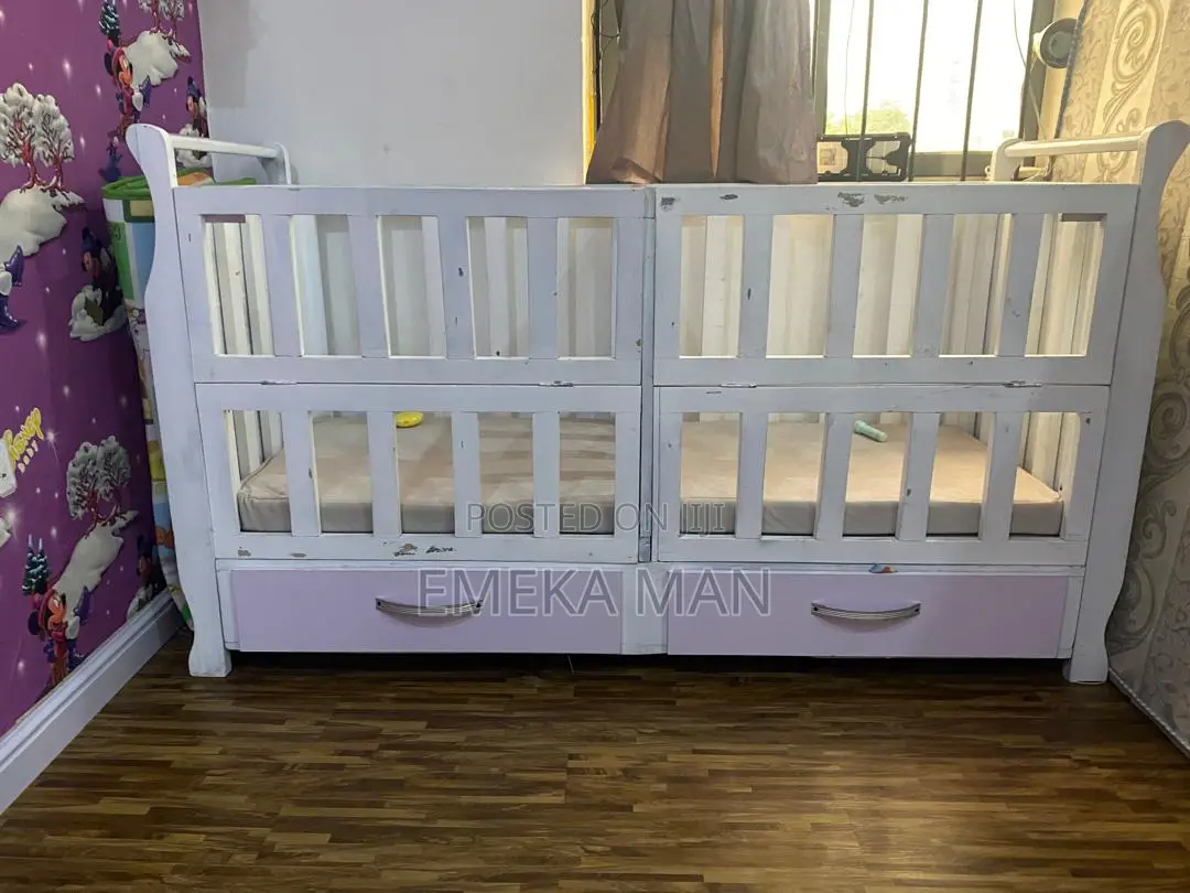 2 in 1 Twin Baby Cot