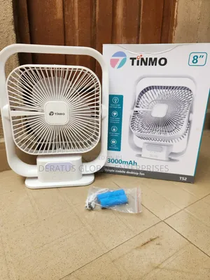 Rechargeable Desktop Fan 8" _ 3 Speed, Powerful Portable