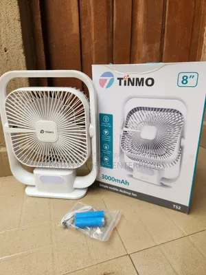 TINMO Mini Table Fan _ 3000mAh Battery + LED Light