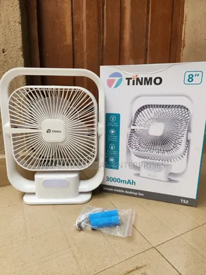 8" USB Rechargeable Fan With 3000mAh Battery _ TINMO