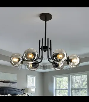 Black Led Living Room Chandelier Lighting