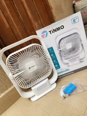 TINMO Rechargeable Table Fan _ 3 Speed + Removable Battery
